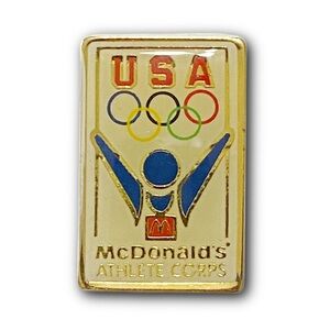 McDonald’s Pin USA Olympics Athlete Corps 1984 Los Angeles XXIII Metal Lapel Pin